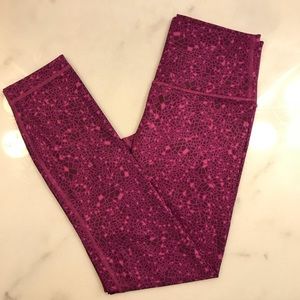 7/8 Lululemon leggings. High waist. Size 6